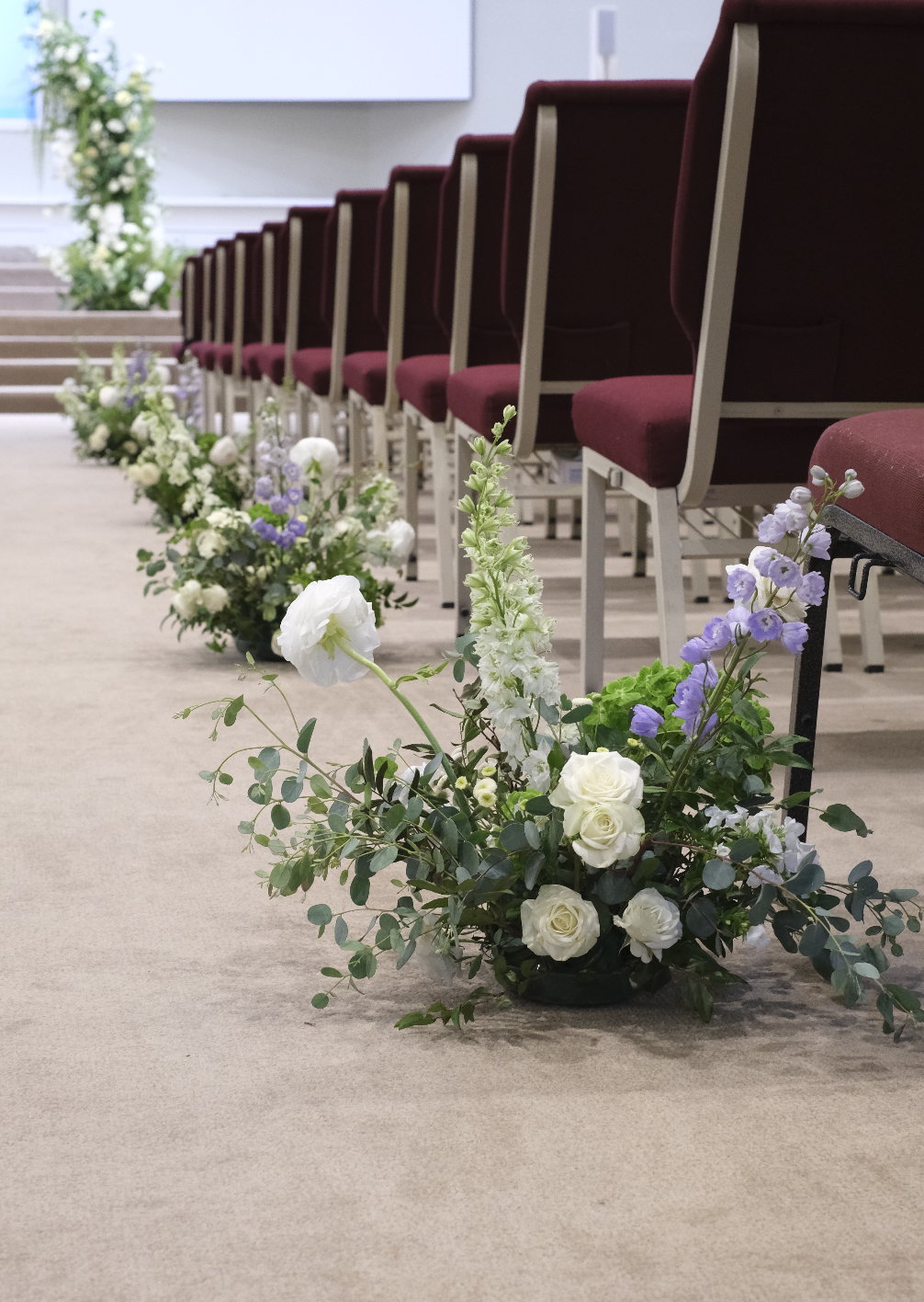 Artificial Aisle Flower Arrangement
